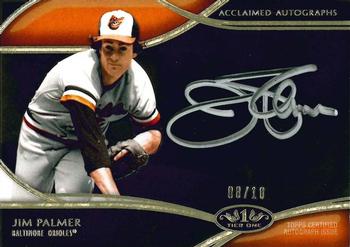 2014 Topps Tier One - Acclaimed Autographs Silver Ink #AA-JPA Jim Palmer Front