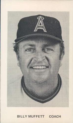 1976 California Angels Photocards #NNO Billy Muffett Front