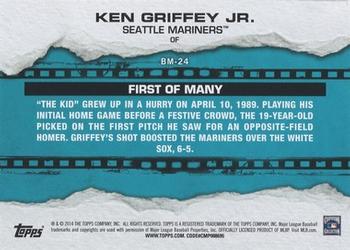 2014 Topps - Breakout Moments #BM-24 Ken Griffey Jr. Back