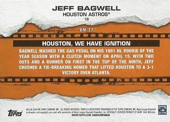2014 Topps - Breakout Moments #BM-17 Jeff Bagwell Back