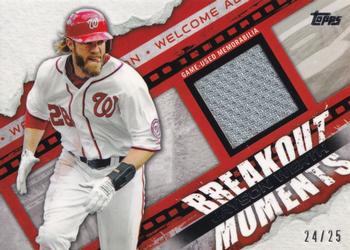 2014 Topps - Breakout Moments Relics #BMR-JW Jayson Werth Front