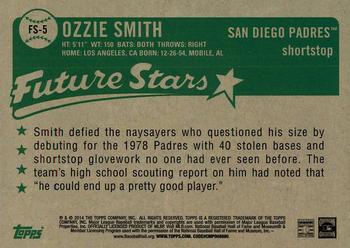 2014 Topps - Future Stars That Never Were #FS-5 Ozzie Smith Back