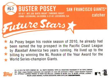 2014 Topps - Future Stars That Never Were #FS-7 Buster Posey Back