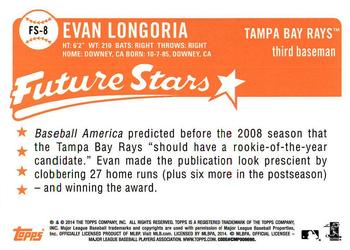 2014 Topps - Future Stars That Never Were #FS-8 Evan Longoria Back