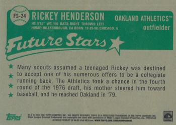 2014 Topps - Future Stars That Never Were #FS-24 Rickey Henderson Back