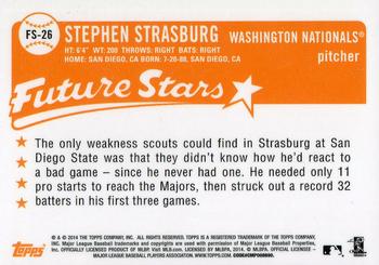 2014 Topps - Future Stars That Never Were #FS-26 Stephen Strasburg Back