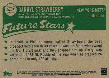 2014 Topps - Future Stars That Never Were #FS-28 Darryl Strawberry Back