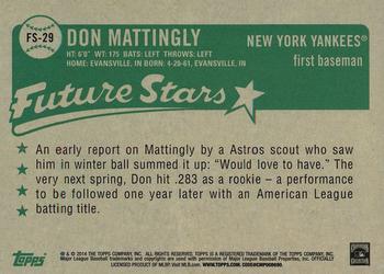 2014 Topps - Future Stars That Never Were #FS-29 Don Mattingly Back