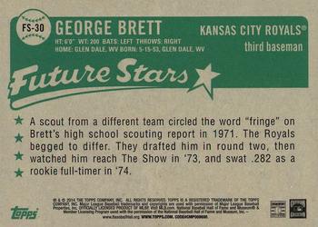 2014 Topps - Future Stars That Never Were #FS-30 George Brett Back