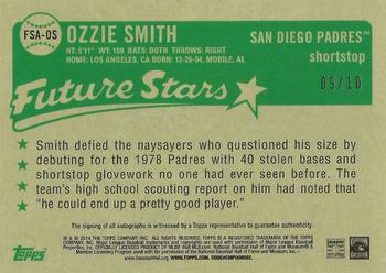 2014 Topps - Future Stars That Never Were Autographs #FSA-OS Ozzie Smith Back