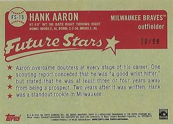 2014 Topps - Future Stars That Never Were Gold #FS-15 Hank Aaron Back