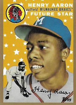 2014 Topps - Future Stars That Never Were Gold #FS-15 Hank Aaron Front