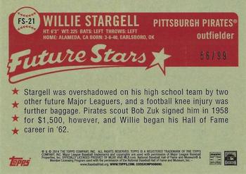 2014 Topps - Future Stars That Never Were Gold #FS-21 Willie Stargell Back