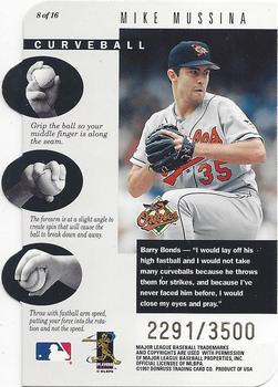 1997 Leaf - Get-A-Grip #8 Barry Bonds / Mike Mussina Back