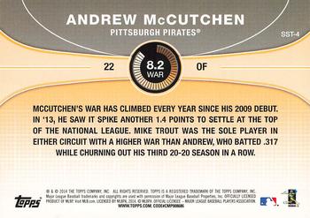 2014 Topps - Saber Stars #SST-4 Andrew McCutchen Back