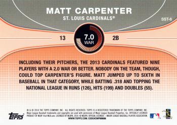 2014 Topps - Saber Stars #SST-6 Matt Carpenter Back