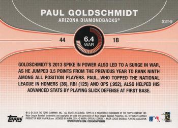 2014 Topps - Saber Stars #SST-9 Paul Goldschmidt Back