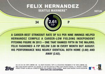 2014 Topps - Saber Stars #SST-25 Felix Hernandez Back