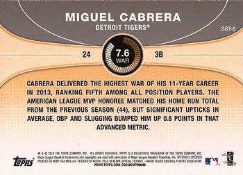 2014 Topps - Saber Stars #SST-8 Miguel Cabrera Back