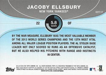 2014 Topps - Saber Stars #SST-17 Jacoby Ellsbury Back