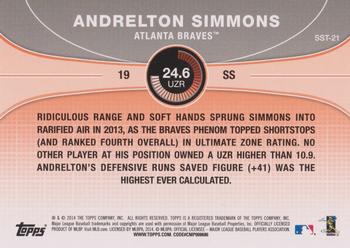 2014 Topps - Saber Stars #SST-21 Andrelton Simmons Back