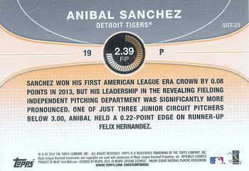 2014 Topps - Saber Stars #SST-23 Anibal Sanchez Back