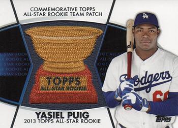 2014 Topps - All-Star Rookie Cup Manufactured Patch #RCMP-YP Yasiel Puig Front