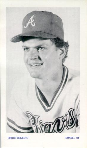 1984 Atlanta Braves Photocards #NNO Bruce Benedict Front