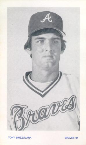 1984 Atlanta Braves Photocards #NNO Tony Brizzolara Front