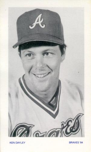 1984 Atlanta Braves Photocards #NNO Ken Dayley Front