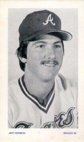 1984 Atlanta Braves Photocards #NNO Jeff Dedmon Front