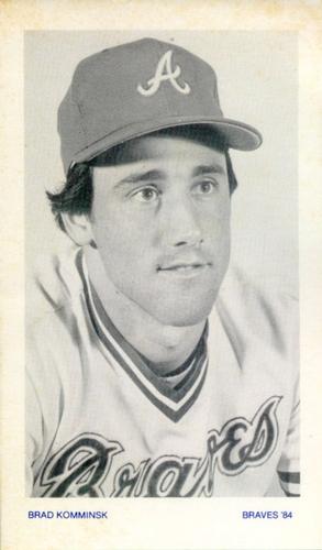 1984 Atlanta Braves Photocards #NNO Brad Komminsk Front