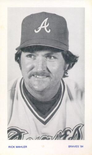 1984 Atlanta Braves Photocards #NNO Rick Mahler Front