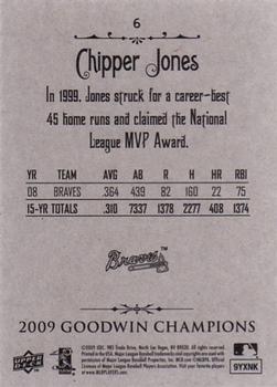 2009 Upper Deck Goodwin Champions #6 Chipper Jones Back