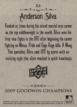 2009 Upper Deck Goodwin Champions #53 Anderson Silva Back