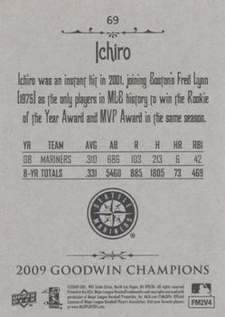 2009 Upper Deck Goodwin Champions #69 Ichiro Suzuki Back