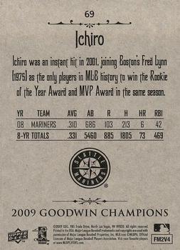2009 Upper Deck Goodwin Champions #69 Ichiro Suzuki Back