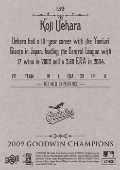2009 Upper Deck Goodwin Champions #139 Koji Uehara Back