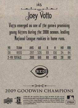2009 Upper Deck Goodwin Champions #145 Joey Votto Back
