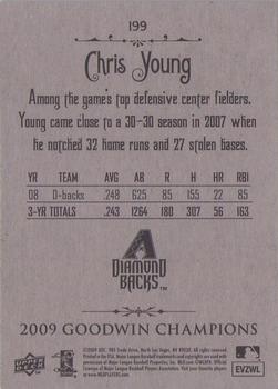 2009 Upper Deck Goodwin Champions #199 Chris B. Young Back