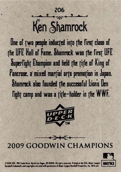 2009 Upper Deck Goodwin Champions #206 Ken Shamrock Back