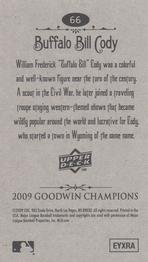 2009 Upper Deck Goodwin Champions - Mini #66 Buffalo Bill Cody Back