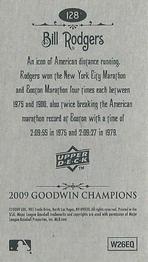 2009 Upper Deck Goodwin Champions - Mini #128 Bill Rodgers Back