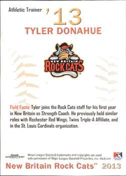 2013 Grandstand New Britain Rock Cats #NNO Tyler Donahue Back