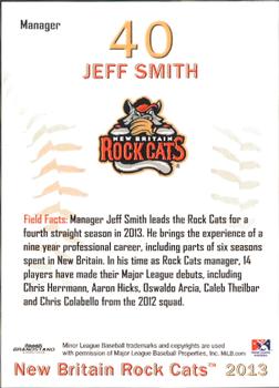2013 Grandstand New Britain Rock Cats #NNO Jeff Smith Back