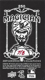2009 Upper Deck Goodwin Champions - Mini Foil Magician Black #250 Hideki Okajima Back