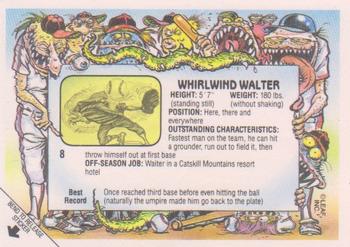 1988 Leaf Baseball's Greatest Grossouts #8 Whirlwind Walter Back