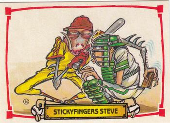 1988 Leaf Baseball's Greatest Grossouts #14 Stickyfingers Steve Front