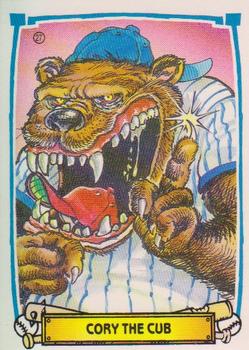 1988 Leaf Baseball's Greatest Grossouts #27 Cory the Cub Front