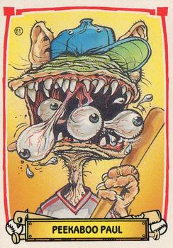 1988 Leaf Baseball's Greatest Grossouts #61 Peekaboo Paul Front